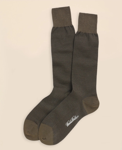 Cotton Bird's Eye Crew Socks