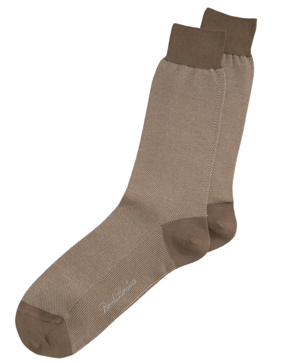 Cotton Bird's Eye Crew Socks