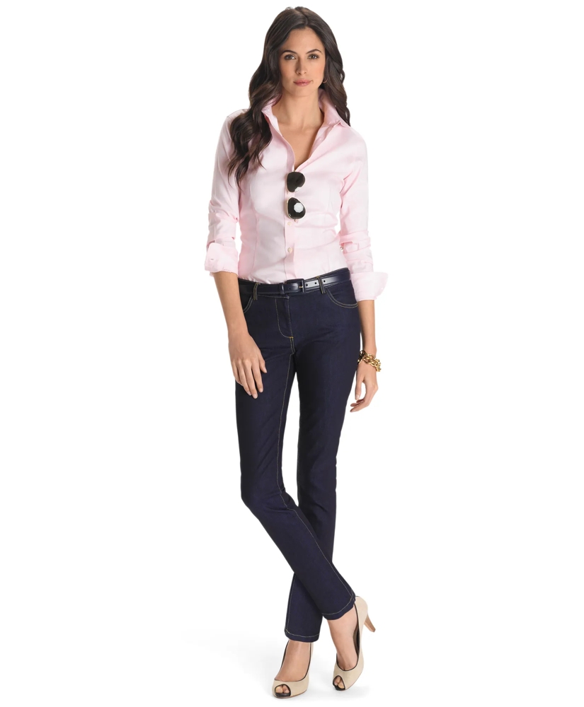 Women's Non-Iron Tailored Fit Dress Shirt | Brooks Brothers