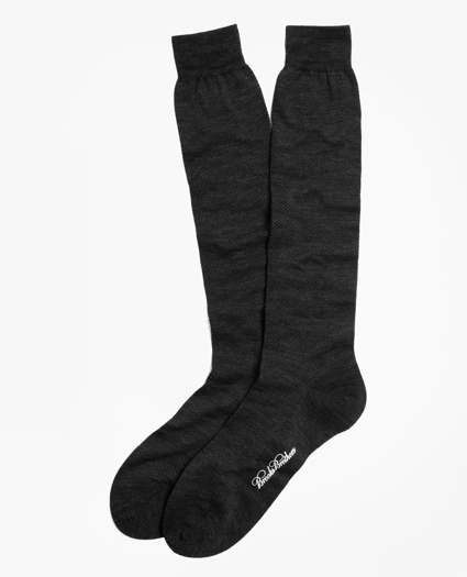 Merino Wool Mini Dot Over-the-Calf Socks