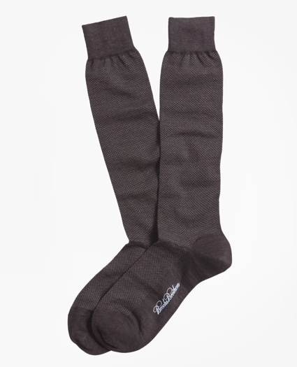 Merino Wool Mini Dot Over-the-Calf Socks