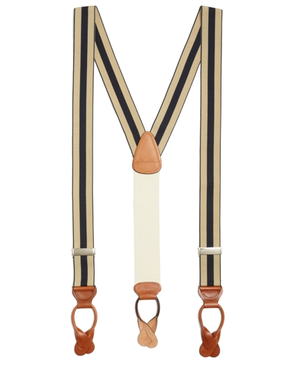 Extra-Long Striped Suspenders, image 1