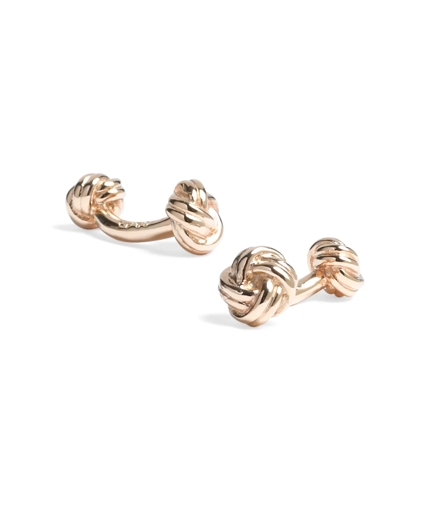 Gold Knot Cuff Links