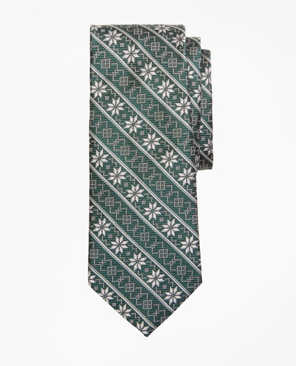 Boys Snowflake Print Tie
