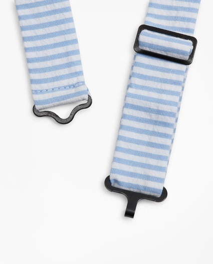Boys Seersucker Pre-Tied Bow Tie, image 2