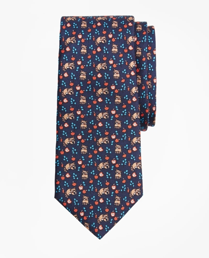 Boys Raccoon Print Tie