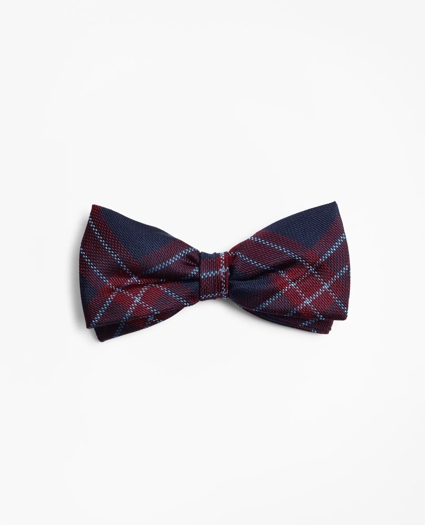 Boys Plaid Pre-Tied Bow Tie, image 1