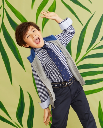 Boys Tossed Nautical Print Tie, image 2