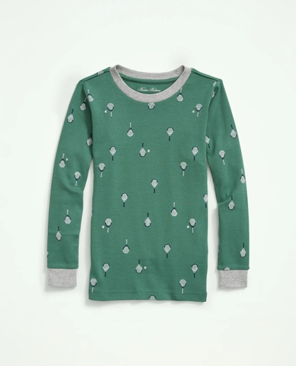 Kids Cotton Printed Pajama Set, image 2