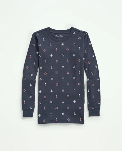 Kids Cotton Printed Pajama Set, image 2