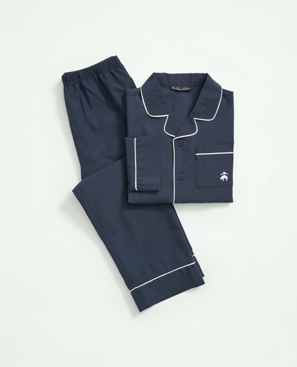 Kids Long Sleeve Button Up Pajama Set, image 1