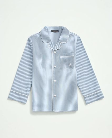 Kids Long Sleeve Button Up Pajama Set, image 2