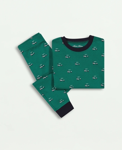Boys Cotton Printed Pajama Set, image 1