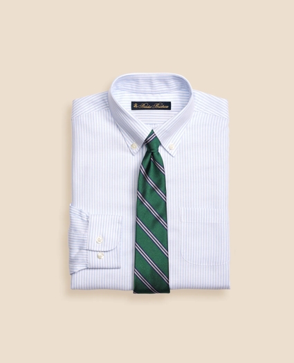 Boys Non-Iron Supima® Cotton Oxford Stripe Dress Shirt