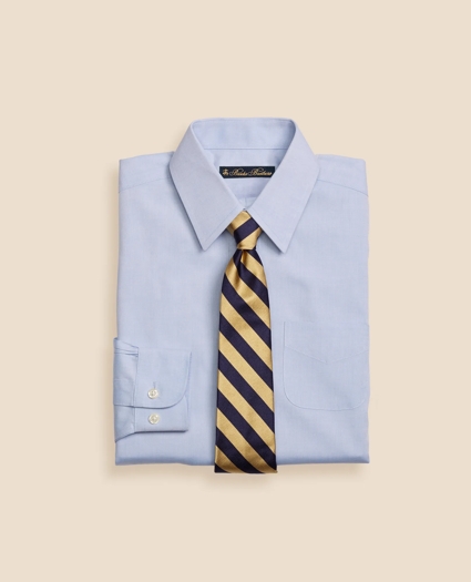 Boys Supima&reg; Cotton Oxford Pinpoint Non-Iron Forward Point Collar Dress Shirt