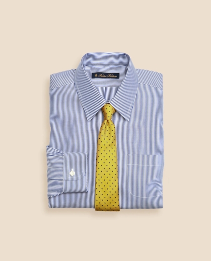 Boys Supima&reg; Cotton Pinpoint Oxford Non-Iron Forward Point Collar Stripe Dress Shirt