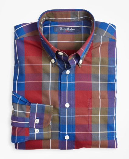 Boys Non-Iron Bold Check Sport Shirt