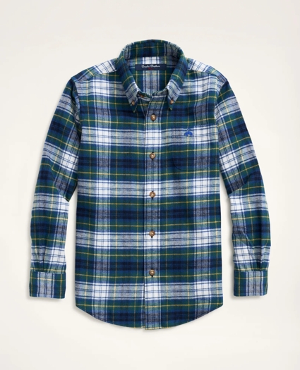Boys Plaid Flannel Sport Shirt