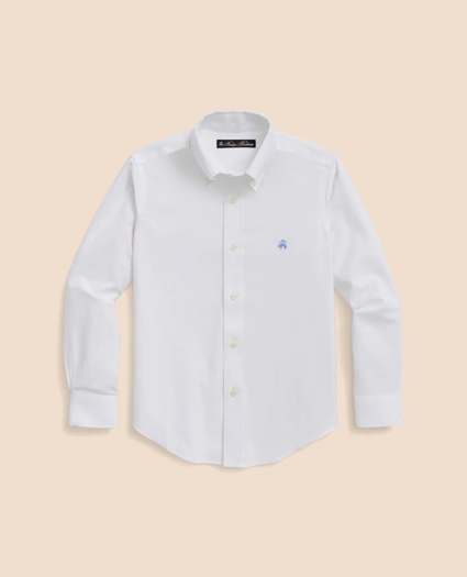 Boys Non-Iron Stretch Cotton Oxford Sport Shirt