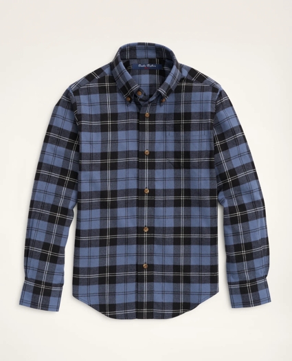 Boys Flannel Tartan Sport Shirt