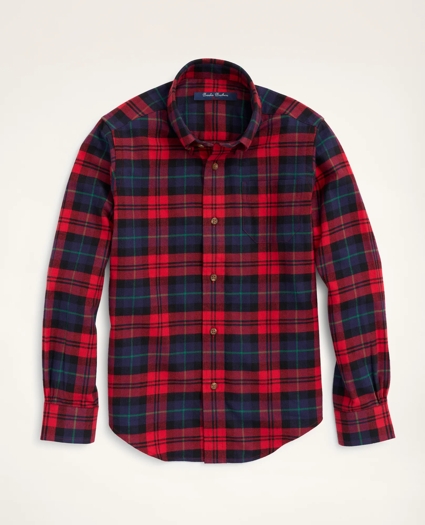 Boys Flannel Tartan Sport Shirt
