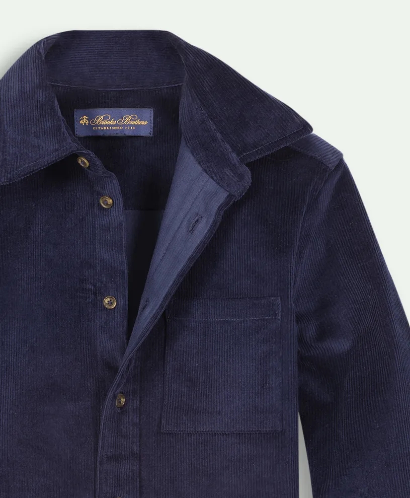 Boys Cotton Corduroy Shirt Jacket, image 2