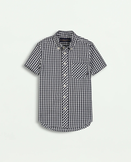 Boys Gingham Sport Shirt