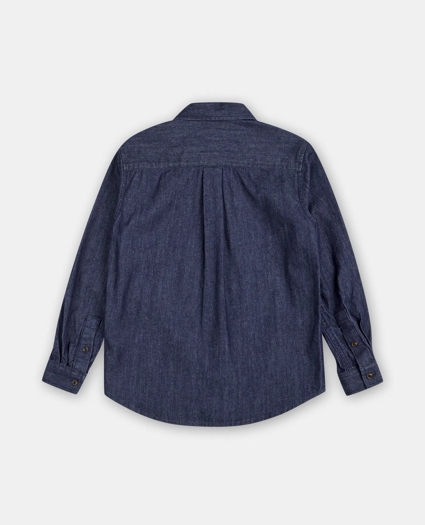 Boys Cotton Denim Shirt, image 2