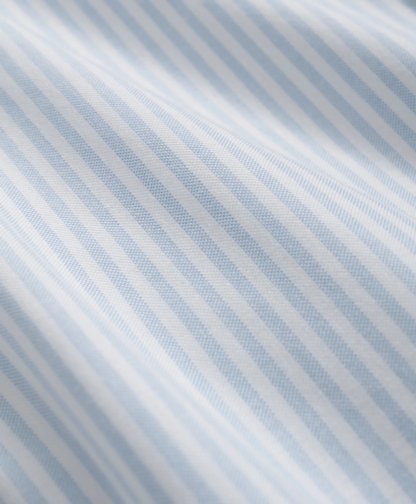 Boys Non-Iron Stretch Cotton Striped Oxford Sport Shirt, image 3