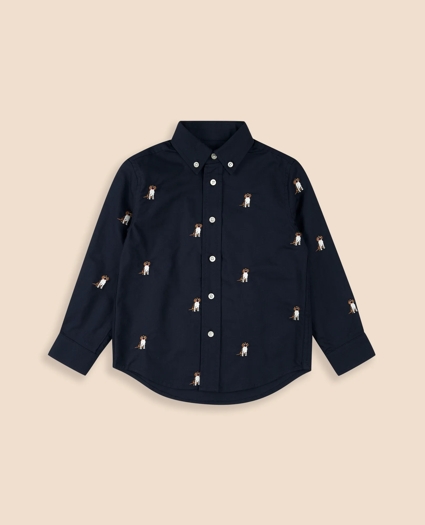 Boys Cotton Oxford Sport Shirt, image 1