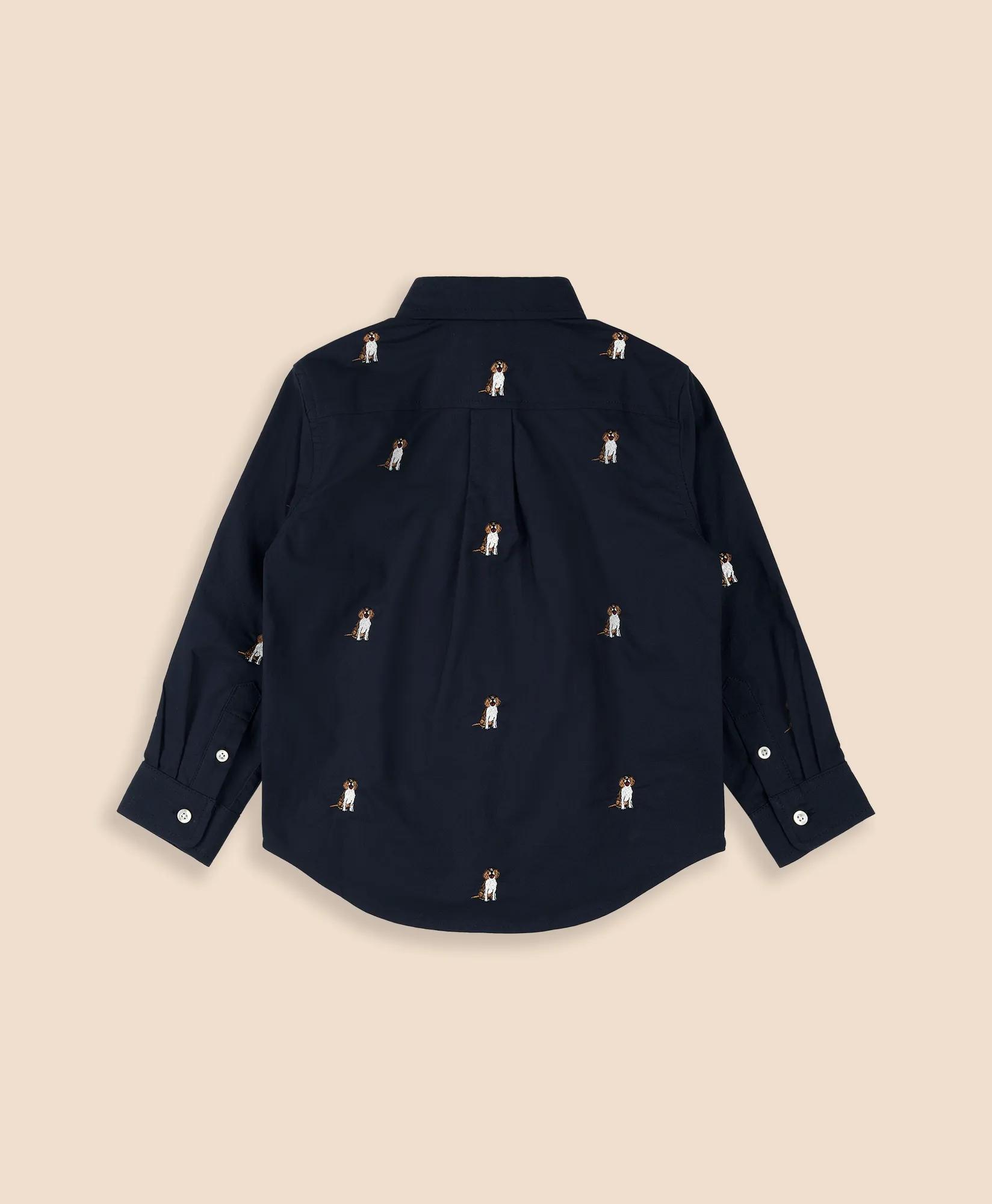 Boys Cotton Oxford Sport Shirt, image 2