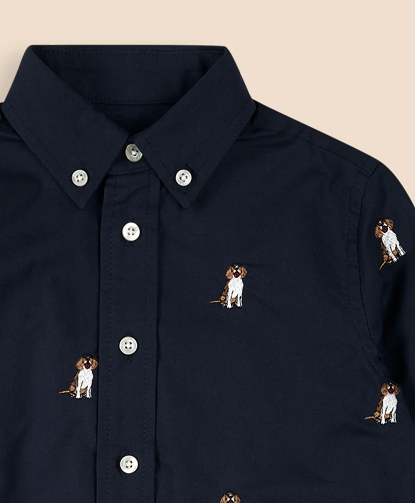 Boys Cotton Oxford Sport Shirt, image 2