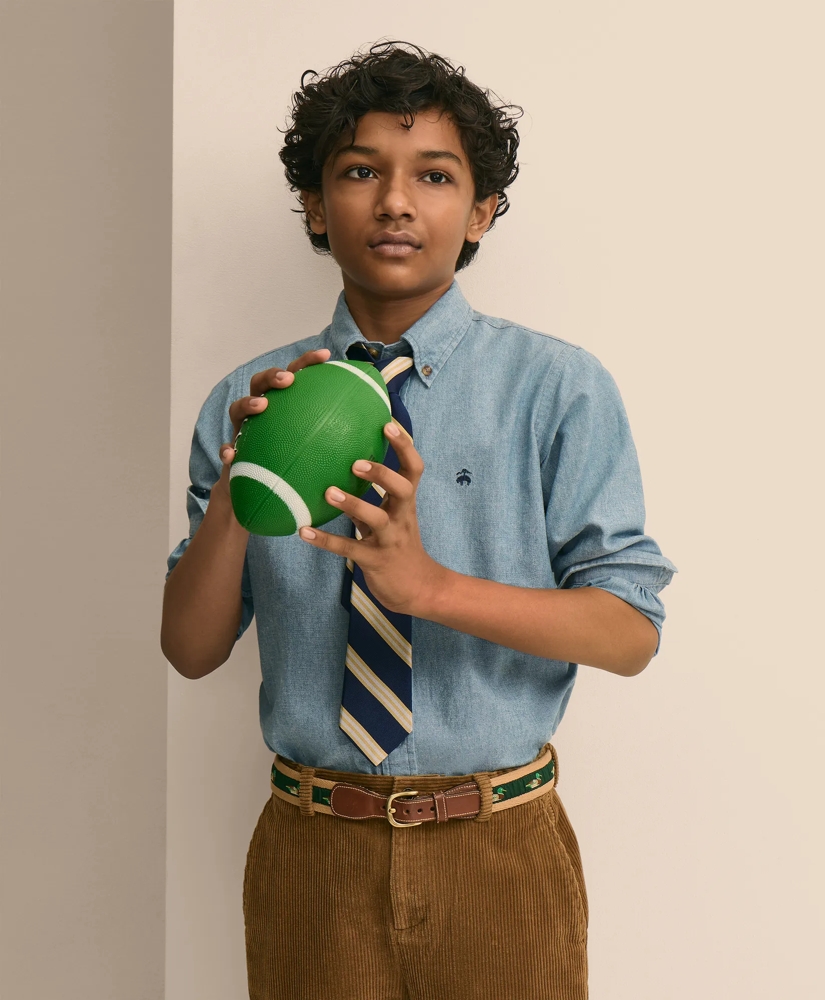 Boys Friday Shirt, Chambray, image 4