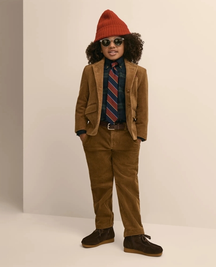 Boys Cotton Flannel Tartan Sport Shirt, image 4