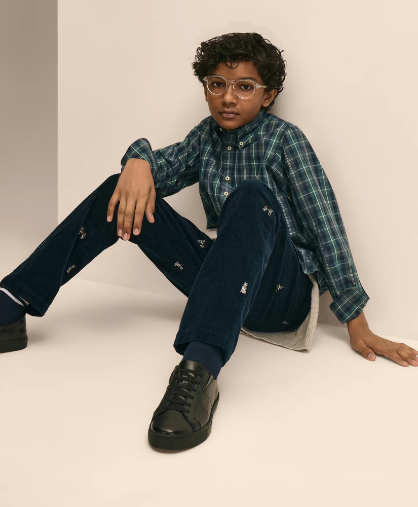 Boys Friday Shirt, Poplin Tartan, image 6