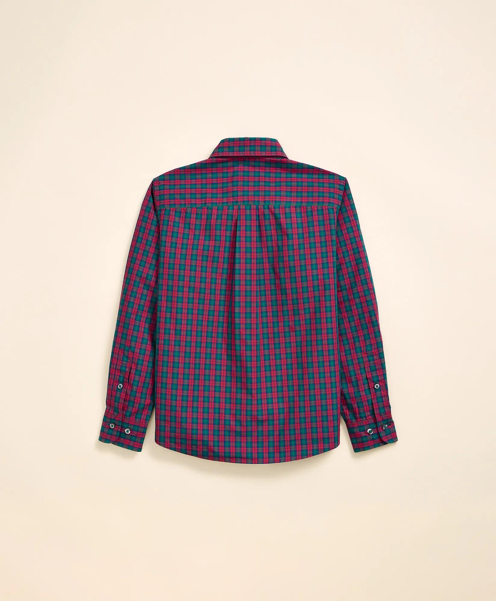 Boys Friday Shirt, Poplin Check, image 2