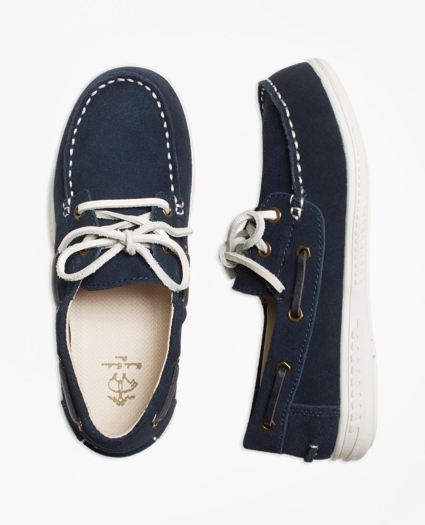 Boys Leather Boat Shoes, image 1