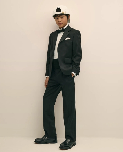 Boys Junior Tuxedo Pants, image 3