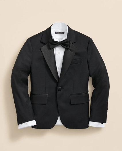 Boys Junior Stretch Wool Tuxedo Jacket, image 3