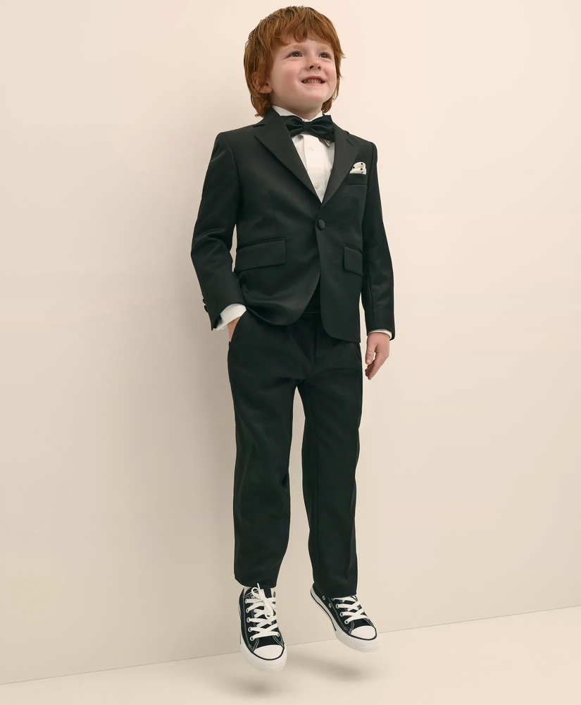 Boys Junior Stretch Wool Tuxedo Jacket, image 7