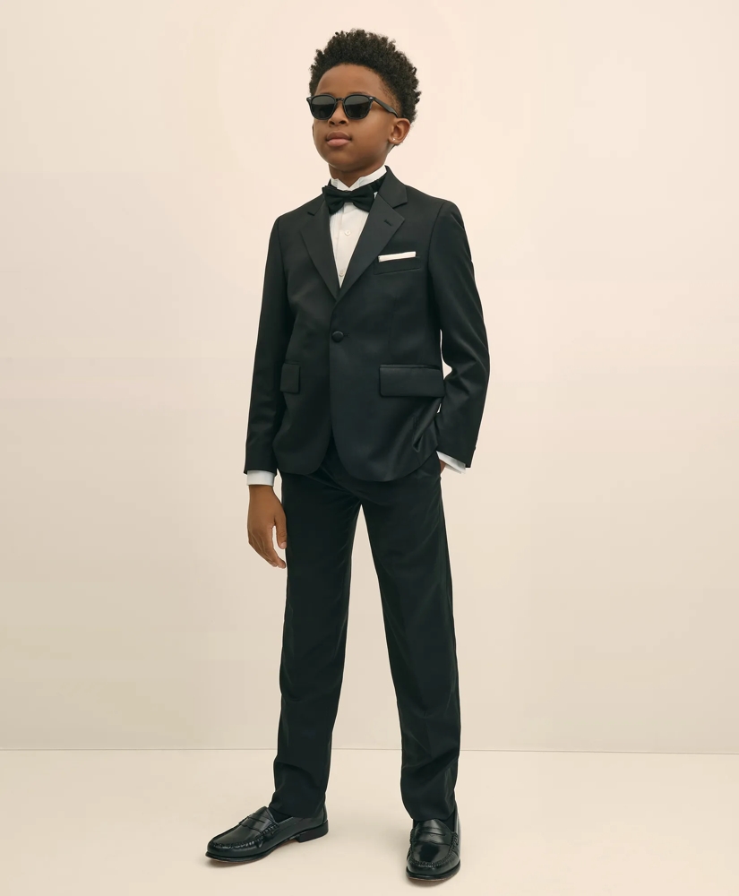 Boys Prep Stretch Wool Tuxedo Jacket, image 3