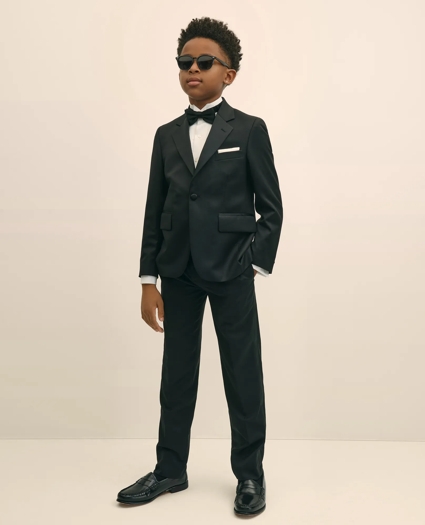 Boys Prep Stretch Wool Tuxedo Jacket, image 3