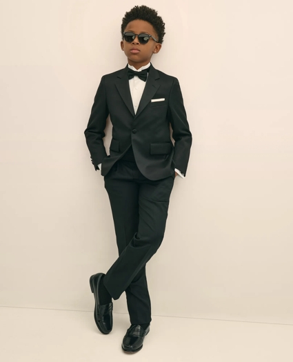 Boys Prep Stretch Wool Tuxedo Jacket, image 5