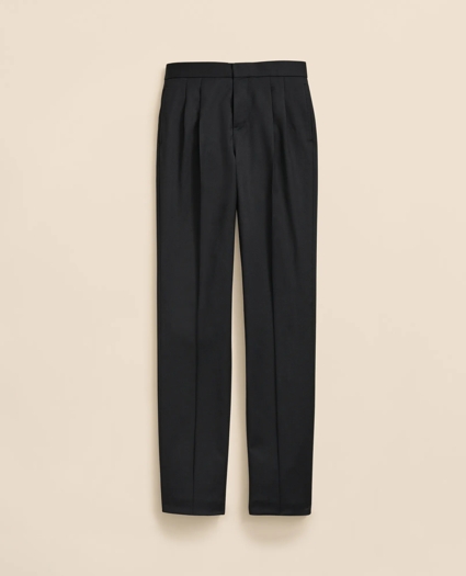 Boys Prep Stretch Wool Tuxedo Pants, image 2