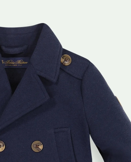 Boys Double Breasted Pea Coat, image 2