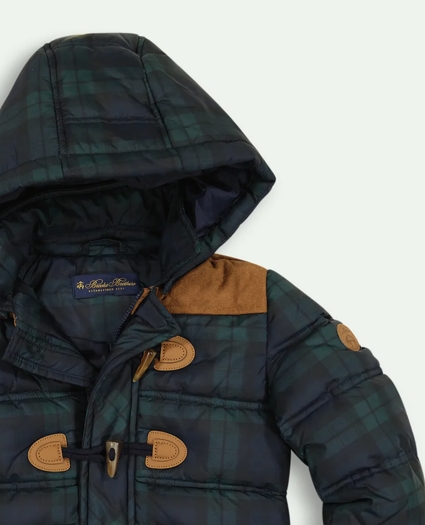 Kids Black Watch Duffle Coat, image 2