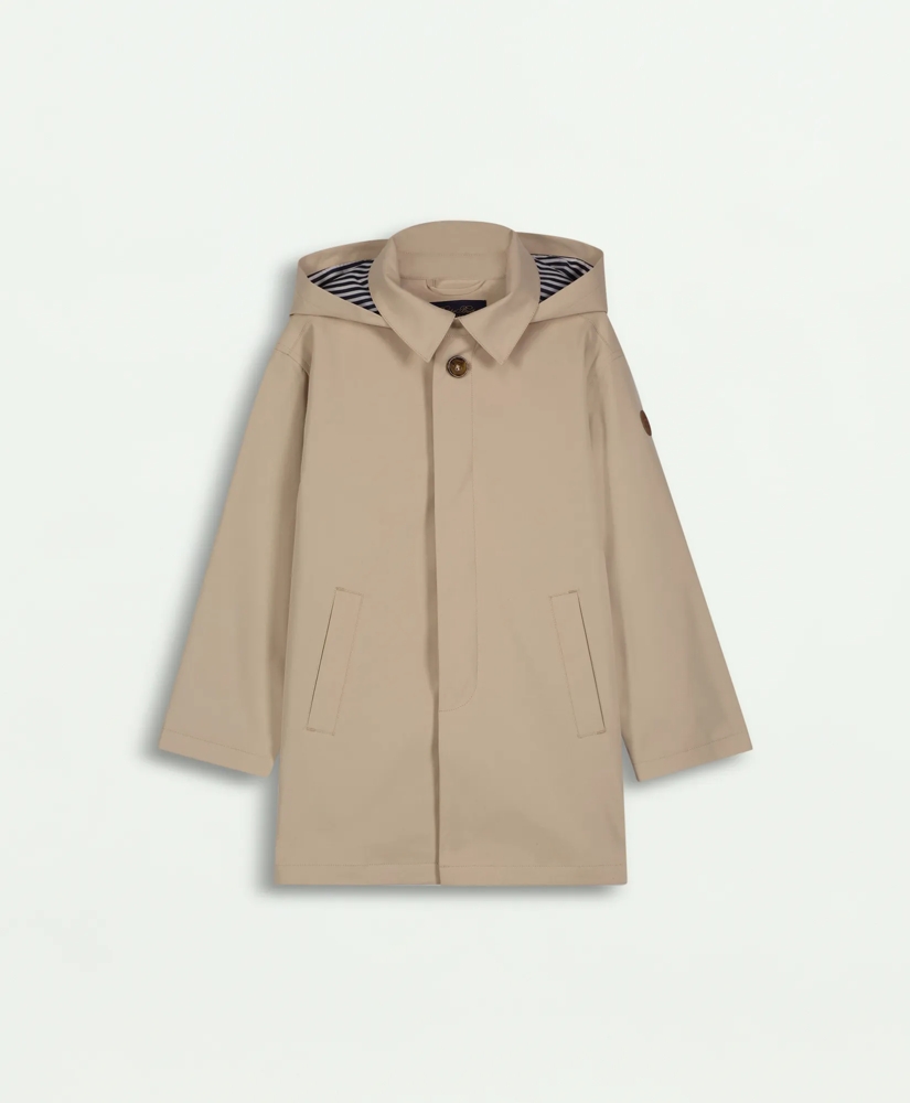 Boys Rain Car Coat With Removable Hood, image 2