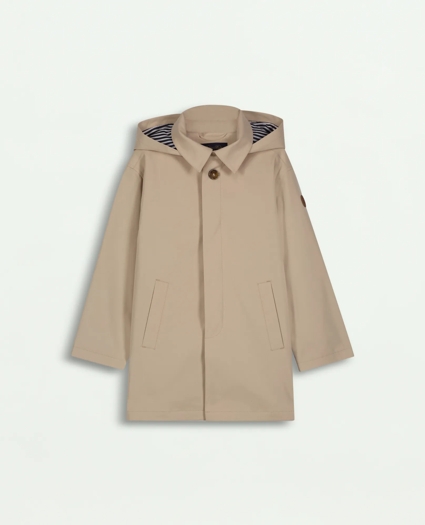 Boys Rain Car Coat With Removable Hood, image 2