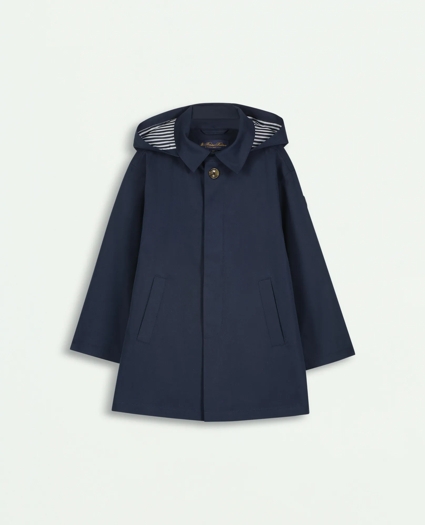 Boys Rain Car Coat With Removable Hood, image 1