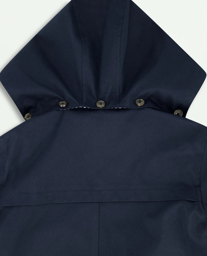 Boys Rain Car Coat With Removable Hood, image 2